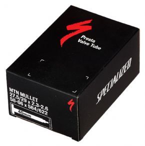 Specialized Mountain Mullet Inner Tube 27.5/29 X 2.3-2.6 40mm Presta Valve - Raw edge grip rib hem with super fine silicone grippers