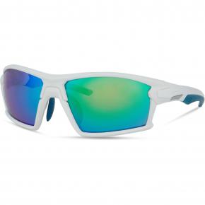 Madison Engage Sunglasses Matt White/green Mirror Lens - 