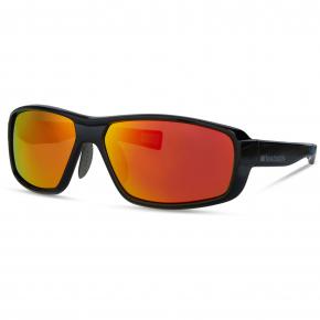 Madison Target Sunglasses Gloss Black/Fire Mirror Lens - 