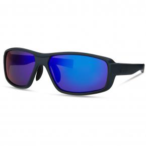 Madison Target Sunglasses Matt Dark Grey/Purple Mirror Lens - 