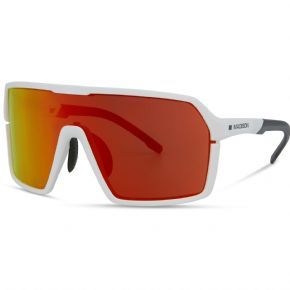 Madison Crypto Sunglasses 3 Lens Pack Gloss White/fire Mirror Lens - 