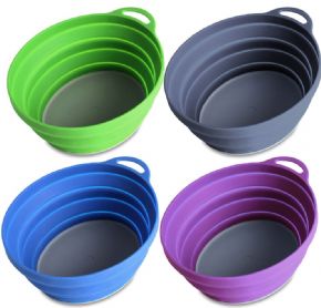 LifeVenture Silicone Ellipse Bowl - Made from lightweight durable food grade plastic