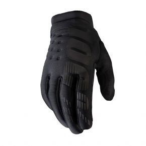 100% Brisker Cold Weather Gloves Black Small Only