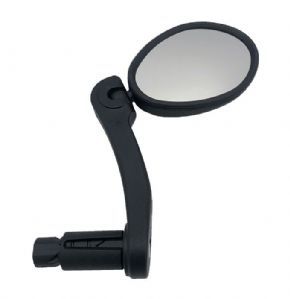 M:part Flat Bar Mirror Internal Bar End Fitting - PU material is hard wearing yet offers great grip for bare skin or gloves