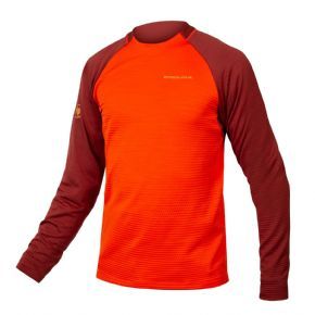 Endura Singletrack Fleece Jersey Paprika Small Only - 