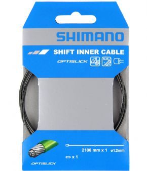 Shimano Road/mtb Optislick Coated Gear Cable Inner 1.2mm X 2100mm - 