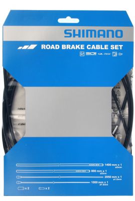Shimano Dura-ace Road Brake Cable Set Polymer Coated Inners Black - 