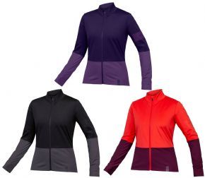 Endura Fs260 Jetstream Womens Long Sleeve Jersey  2023 - Windproof front and sleeve panels with DWR finish