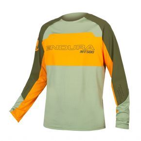 Endura Mt500 Burner Lite Long Sleeve Trail Jersey Tangerine - 
